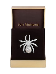 Jon Richard Silver Tone Crystal Spider Gift Boxed Brooch - Image 1 of 3