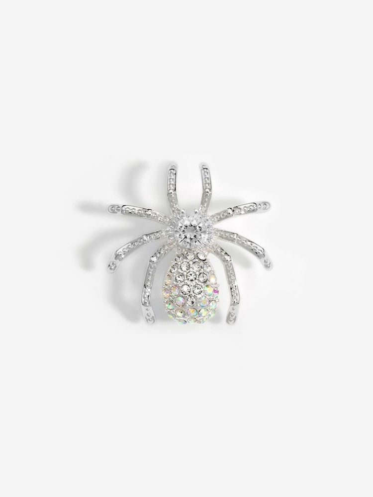 Jon Richard Silver Tone Crystal Spider Gift Boxed Brooch - Image 2 of 3