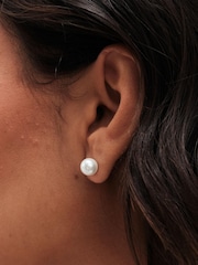 Simply Silver Silver Tone 925 Pearl Stud 8mm Earrings - Image 3 of 3