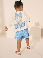 Cream Daisy Duck Top & Shorts Set (3mths-7yrs) - Image 1 of 8