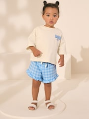 Cream Daisy Duck Top & Shorts Set (3mths-7yrs) - Image 2 of 8