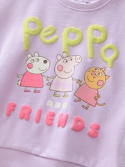 أرجواني - طقم من شورت ركوب دراجات وسويت شيرت بحافة رقبة مستديرة بتصميم Peppa Pig (6 شهور-7 سنوات) - صورة 9 من 10