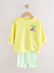 Yellow Minnie Mouse Sweatshirt & Cycle Shorts Set (3mths-7yrs) - Image 5 of 7