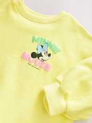 Yellow Minnie Mouse Sweatshirt & Cycle Shorts Set (3mths-7yrs) - Image 6 of 7