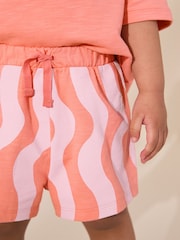Coral Pink Little Mermaid Ariel Top & Shorts Set (3mths-7yrs) - Image 3 of 8