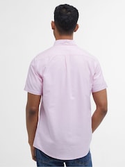 Barbour® Pink Oxtown Classic Short Sleeve Oxford 100% Cotton Shirt - Image 2 of 5