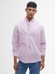 Barbour® Pink Oxtown Classic Oxford Long Sleeve 100% Cotton Shirt - Image 1 of 5