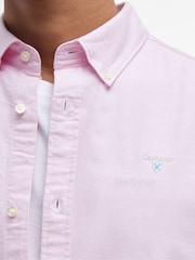 Barbour® Pink Oxtown Classic Oxford Long Sleeve 100% Cotton Shirt - Image 4 of 5
