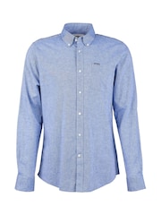 Blauw - Barbour® Nelson getailleerd overhemd - Image 3 of 4