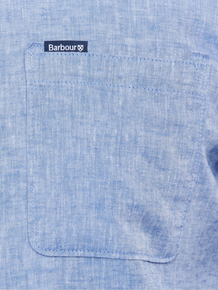 Blauw - Barbour® Nelson getailleerd overhemd - Image 4 of 4