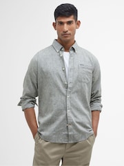 Barbour® Olive Green Nelson Tailored Shirt - Image 1 of 4
