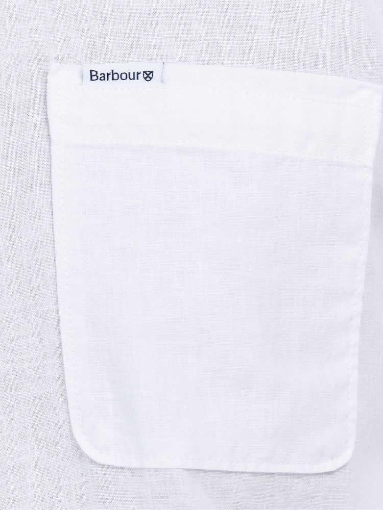 Barbour® White Nelson Tailored Shirt - Image 3 of 3