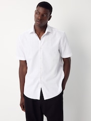 White/Light Blue - Cotton Blend Short Sleeve Shirts 2 Pack - Imagem 2 de 10
