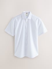 White/Light Blue - Cotton Blend Short Sleeve Shirts 2 Pack - Imagem 7 de 10