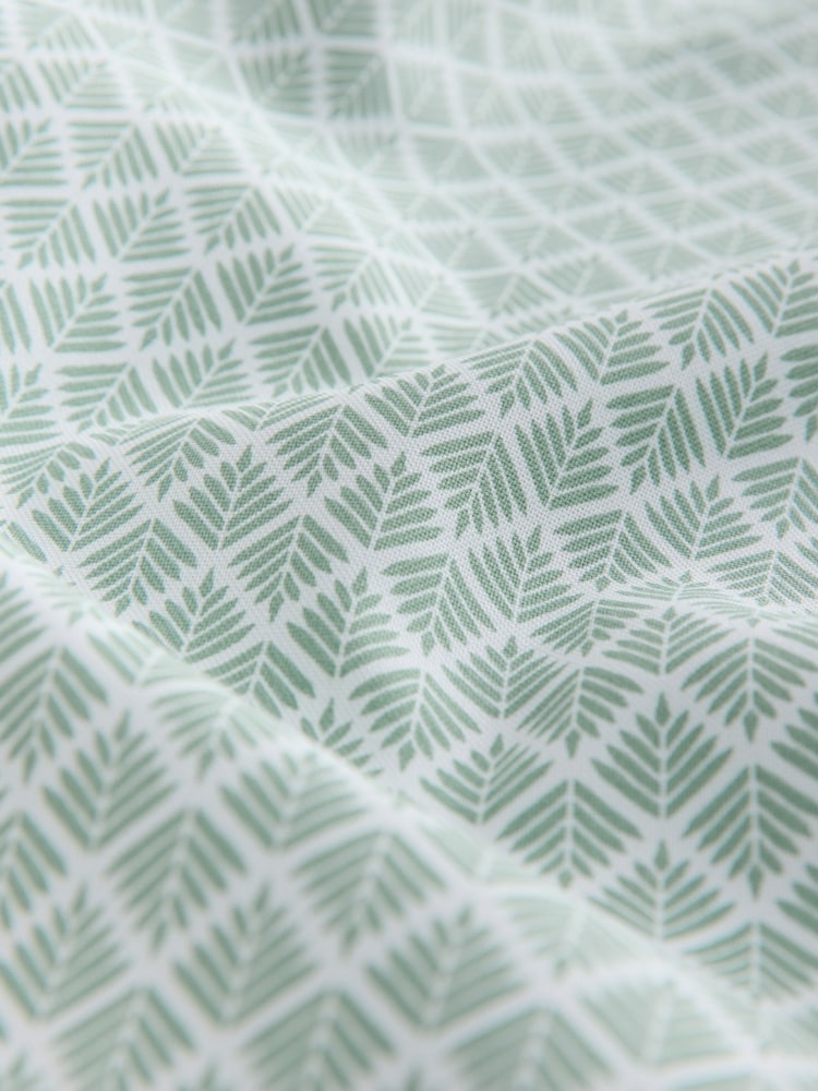 Green Print/Plains Regular Fit Easy Iron Oxford Shirts 3 Pack - Image 9 of 9