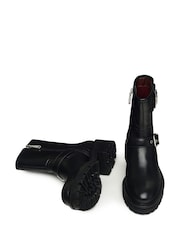 Radley London Heath Street Buckle Biker Black Boots - Image 3 of 3