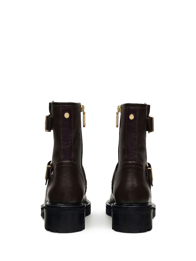 Radley London Heath Street Buckle Biker Brown Boots - Image 2 of 3