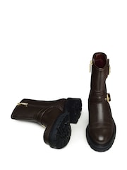 Radley London Heath Street Buckle Biker Brown Boots - Image 3 of 3