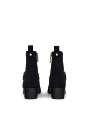 Radley London Mayflower Lane Buckle Suede Western Black Boots - Image 3 of 4