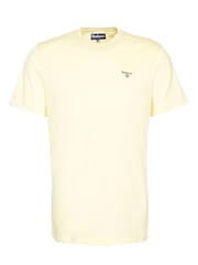Barbour® Lemon Yellow Mens 100% Cotton Sports T-Shirt - Image 5 of 5