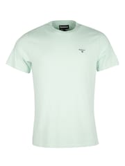 Barbour® Dusty Mint Mens 100% Cotton Sports T-Shirt - Image 4 of 4