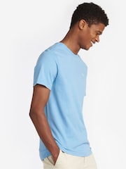 Barbour® Light Blue Mens 100% Cotton Sports T-Shirt - Image 1 of 5