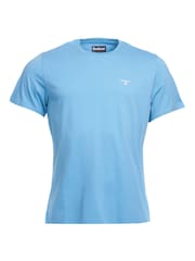 Barbour® Light Blue Mens 100% Cotton Sports T-Shirt - Image 4 of 5