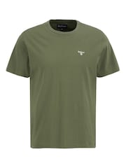 Barbour® Olive Green Mens Sports T-Shirt - Image 6 of 7
