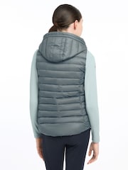Young Rider Milly Puffer Petrol Gilet - Image 5 of 5