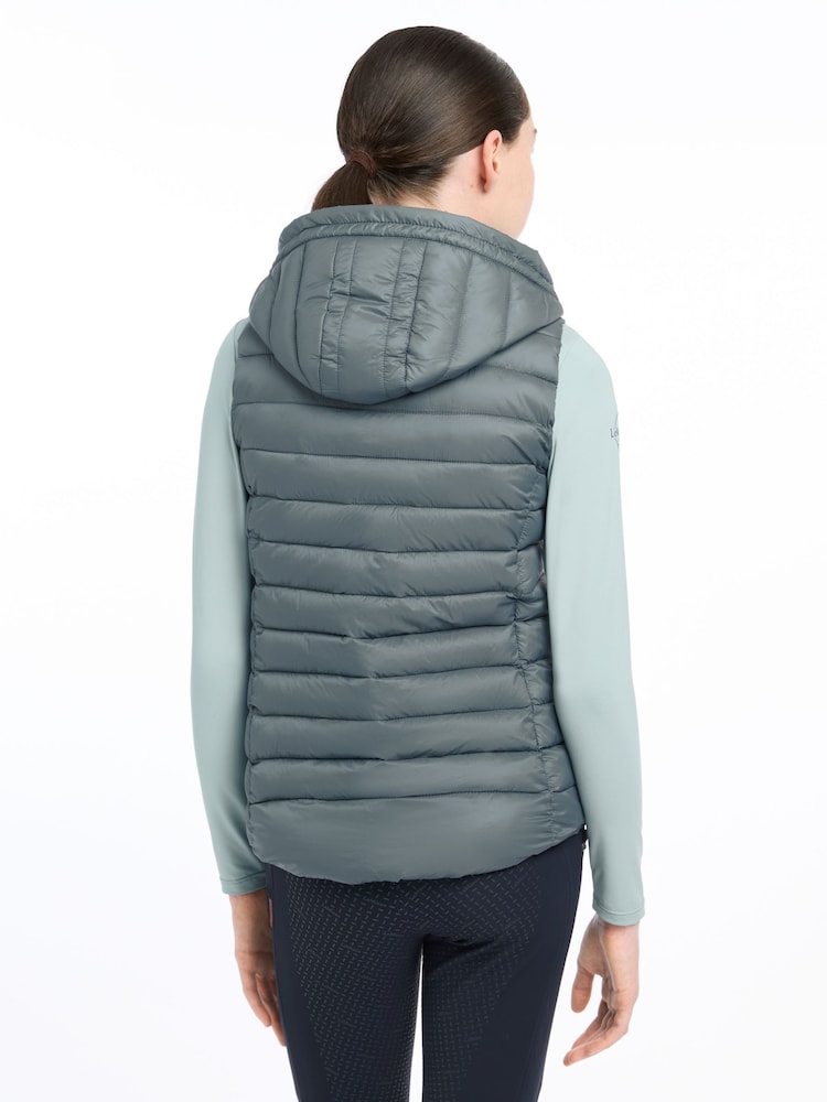 Young Rider Milly Puffer Petrol Gilet - Image 5 of 5