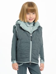 Mini Elsie Reversible Petrol Gilet - Image 2 of 5