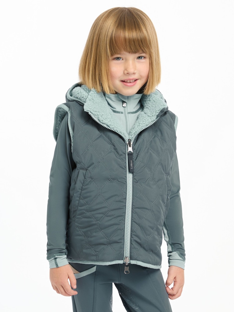 Mini Elsie Reversible Petrol Gilet - Image 2 of 5