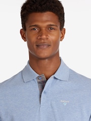 Barbour® Light Blue 100% Cotton Classic Polo Shirt - Image 3 of 4