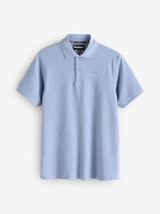Barbour® Light Blue 100% Cotton Classic Polo Shirt - Image 4 of 4