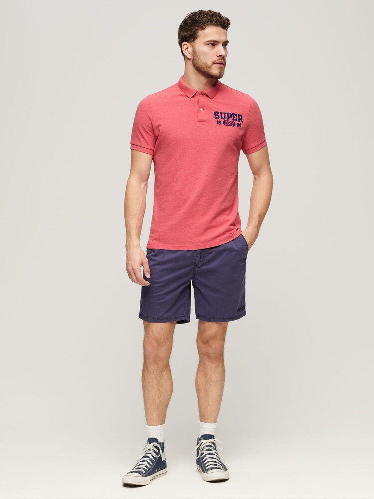 Superdry Pink Superstate 100% Cotton Polo Shirt - Image 1 of 2