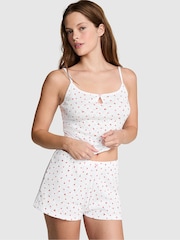 Victoria's Secret PINK White Hearts Short Pyjama Bottoms - Image 1 of 3