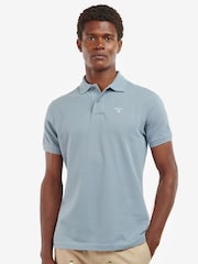 Blauwe wassing - Barbour® 100% Cotton Classic Polo Shirt - Image 1 of 5