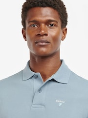Blauwe wassing - Barbour® 100% Cotton Classic Polo Shirt - Image 4 of 5