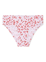 Victoria's Secret PINK Purple Whisper Floral Cheeky Cotton Knickers - Image 3 of 3