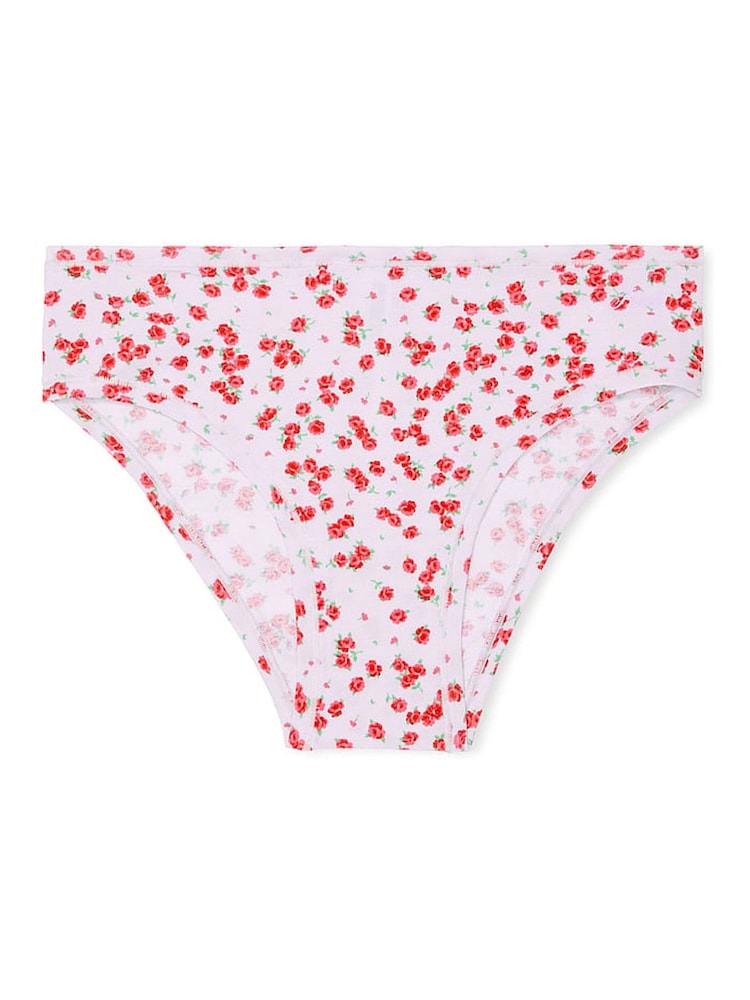 Victoria's Secret PINK Purple Whisper Floral Cheeky Cotton Knickers - Image 3 of 3
