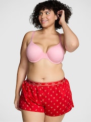 Victoria's Secret PINK Vermillion Red Hearts Short Pyjama Bottoms - Image 1 of 3
