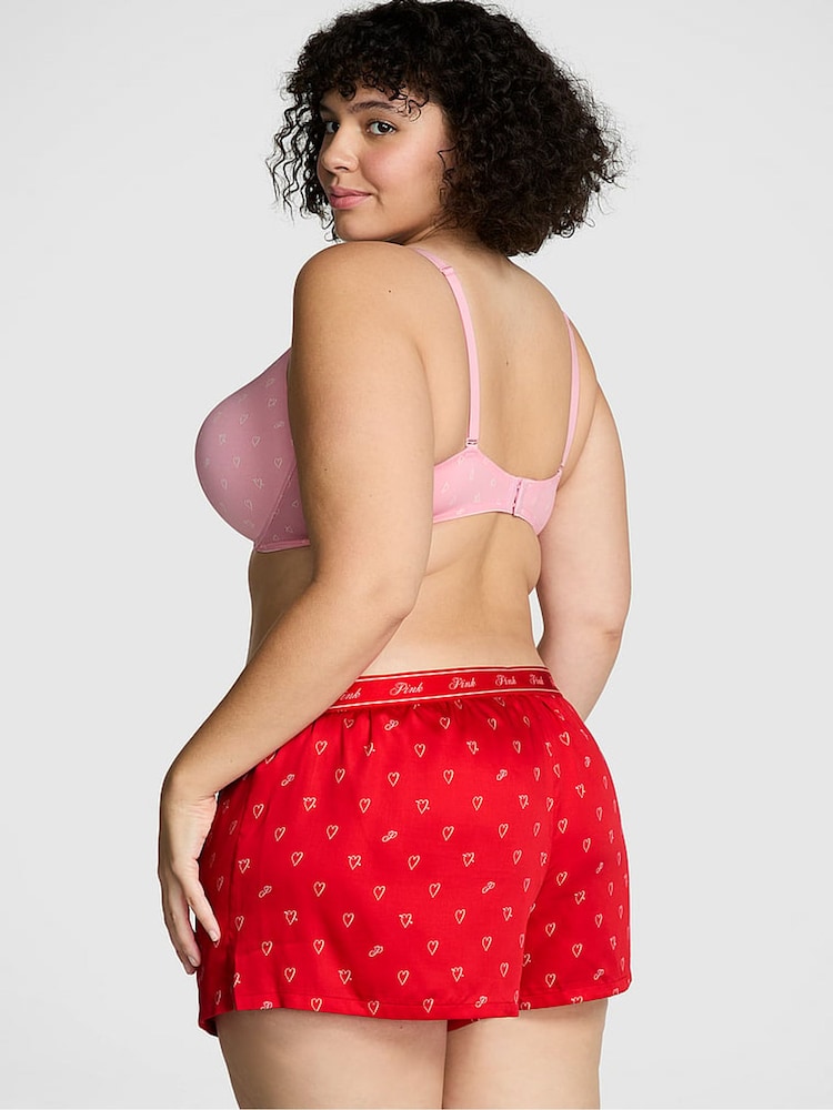 Victoria's Secret PINK Vermillion Red Hearts Short Pyjama Bottoms - Image 2 of 3 Victoria's Secret PINK Vermillion Red Hearts Short Pyjama Bottoms - Image 2 of 3