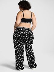 Victoria's Secret PINK Black White Hearts TENCEL™ Pyjama Bottoms - Image 2 of 3