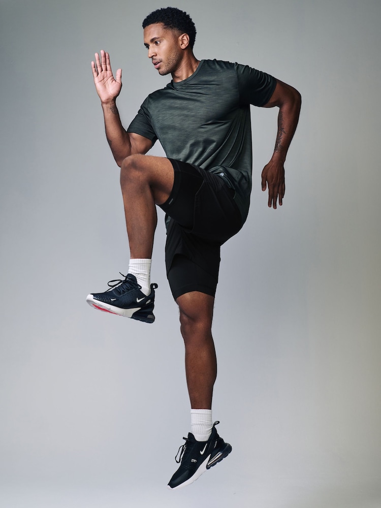 Black Active Premium 2 in 1 Shorts - Image 2 of 9