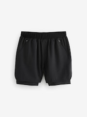 Black Active Premium 2 in 1 Shorts - Image 7 of 9