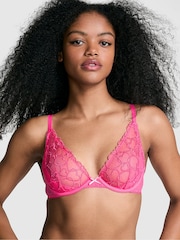 Dubbele bubbel roze - Victoria's Secret PINK ongevulde bh met hartborduursel - Image 1 of 3