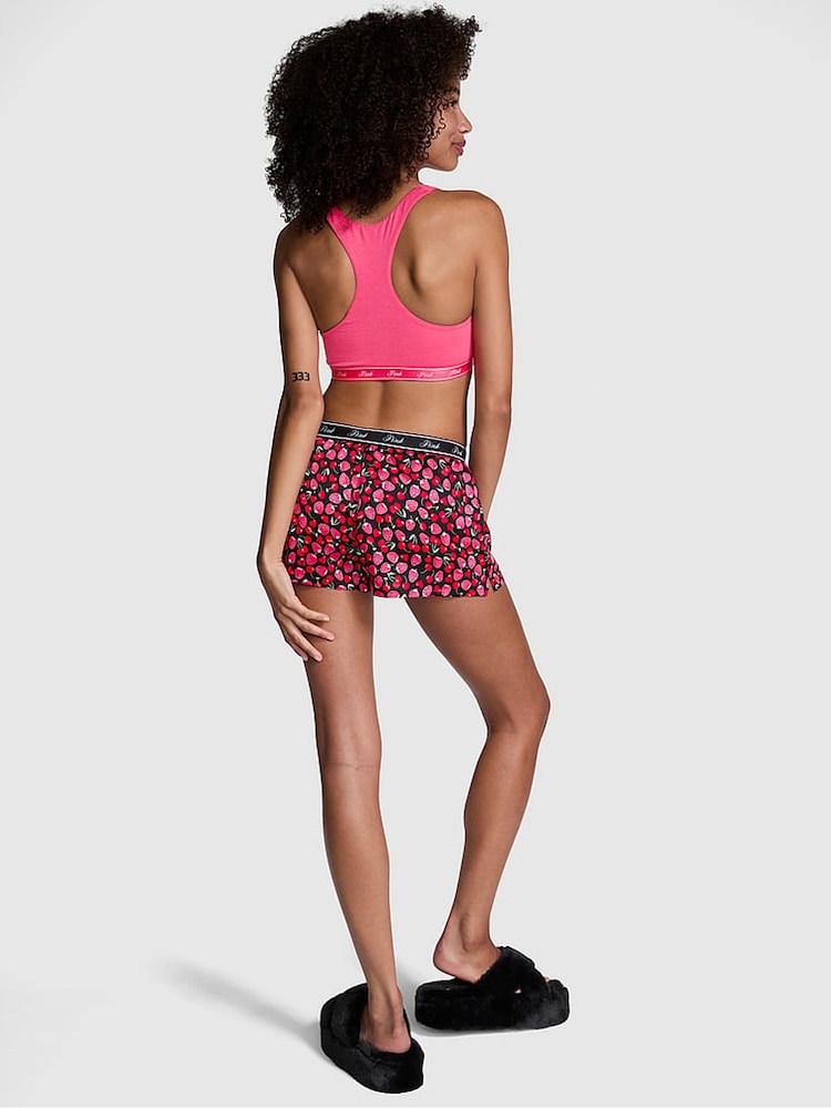 Victoria's Secret PINK Black Fruit Short Pyjama Bottoms - Image 2 of 3