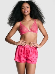 Victoria's Secret PINK Double Bubble Pink Heart Short Pyjama Bottoms - Image 1 of 3