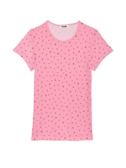 Victoria's Secret PINK Petal Pink Cherry Pyjama Top - Image 3 of 3