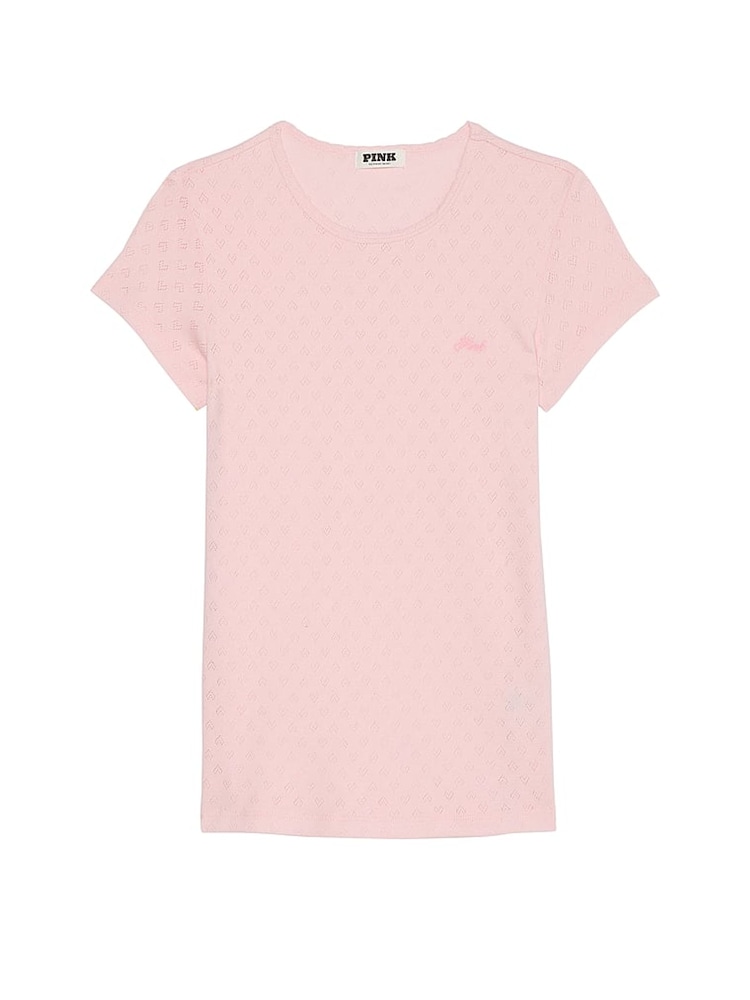 Victoria's Secret PINK Angel Pink Heart Pyjama Top - Image 3 of 3